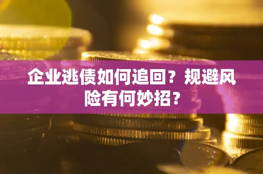 武汉企业逃债如何追回？规避风险有何妙招？