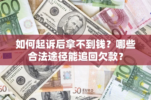 武汉如何起诉后拿不到钱？哪些合法途径能追回欠款？