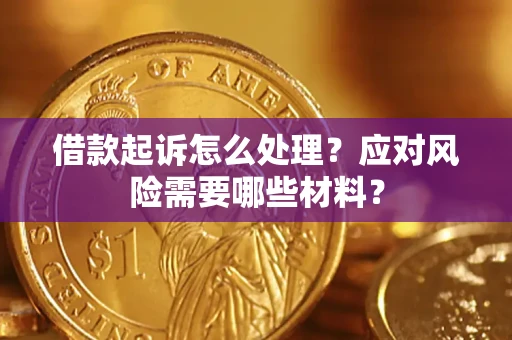 武汉借款起诉怎么处理？应对风险需要哪些材料？