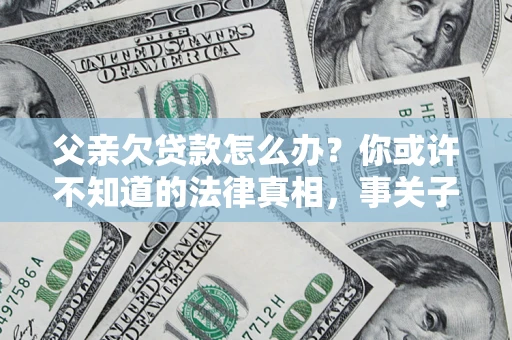 武汉父亲欠贷款怎么办？你或许不知道的法律真相，事关子女未来