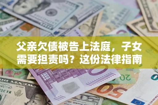武汉父亲欠债被告上法庭，子女需要担责吗？这份法律指南必须看完