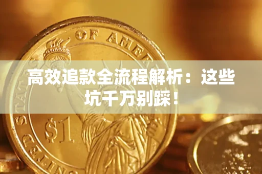 武汉高效追款全流程解析：这些坑千万别踩！
