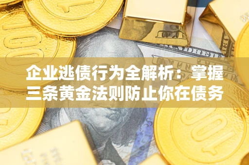 武汉企业逃债行为全解析：掌握三条黄金法则防止你在债务乱局中“踩雷”