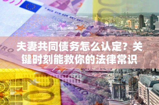 武汉夫妻共同债务怎么认定？关键时刻能救你的法律常识