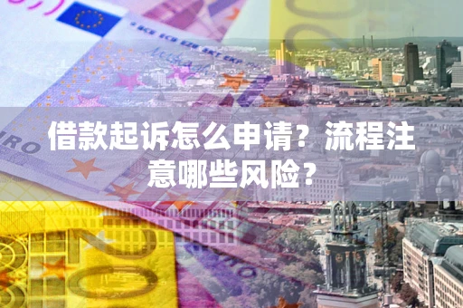武汉借款起诉怎么申请？流程注意哪些风险？