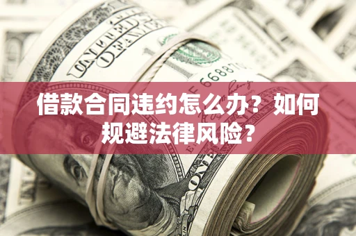 武汉借款合同违约怎么办？如何规避法律风险？