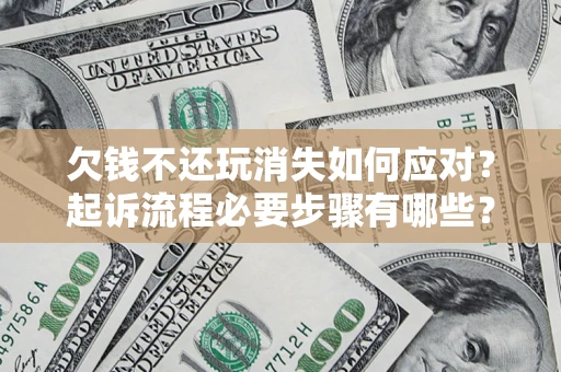 武汉欠钱不还玩消失如何应对？起诉流程必要步骤有哪些？